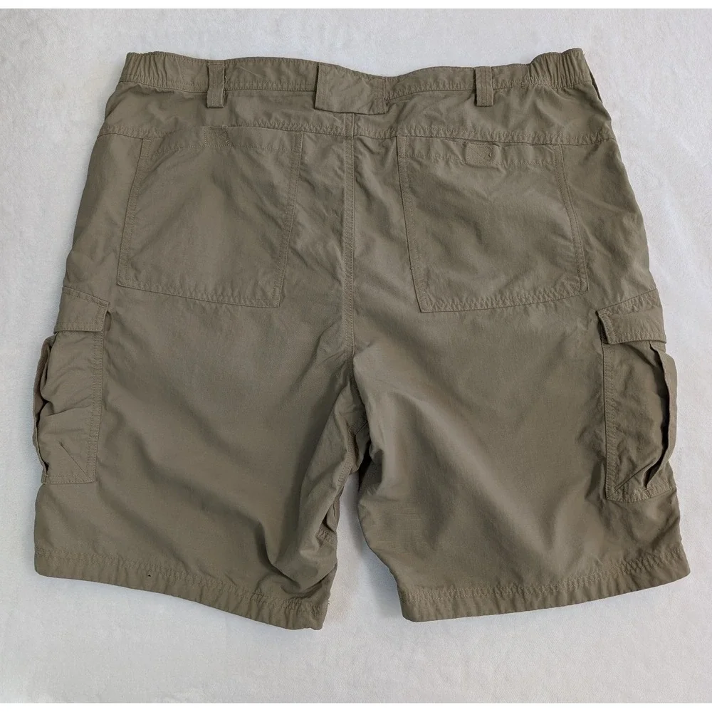 DULUTH TRADING Mens Cargo Shorts Sz 42 Armachillo Cooling TAN Ripstop Work 11" - Picture 3 of 9